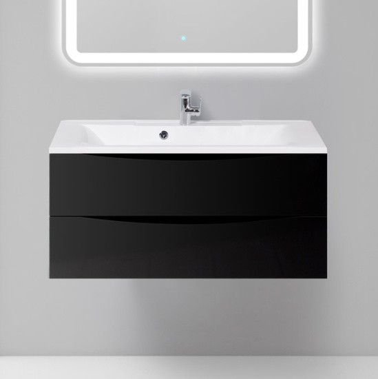 Мебель для ванной BelBagno Marino 100 nero lucido