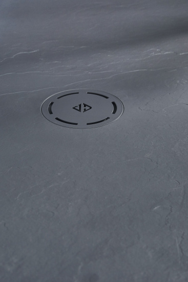 Поддон для душа Jacob Delafon Singulier 80х80 серый сланец с сифоном