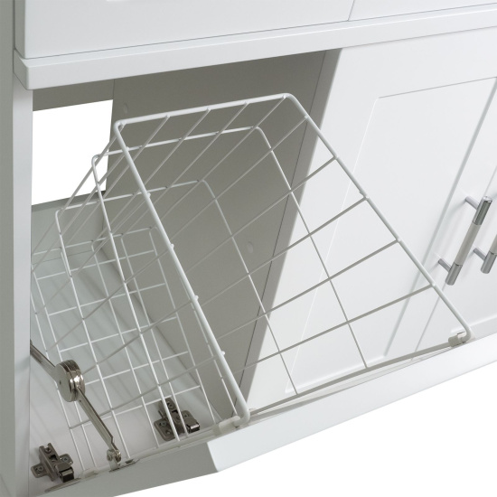 Тумба с раковиной Misty Купер 90 R с бельевой корзиной