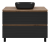 Тумба с раковиной Brevita Дакота 100 черная Тумба с раковиной Brevita Дакота 100 черная
