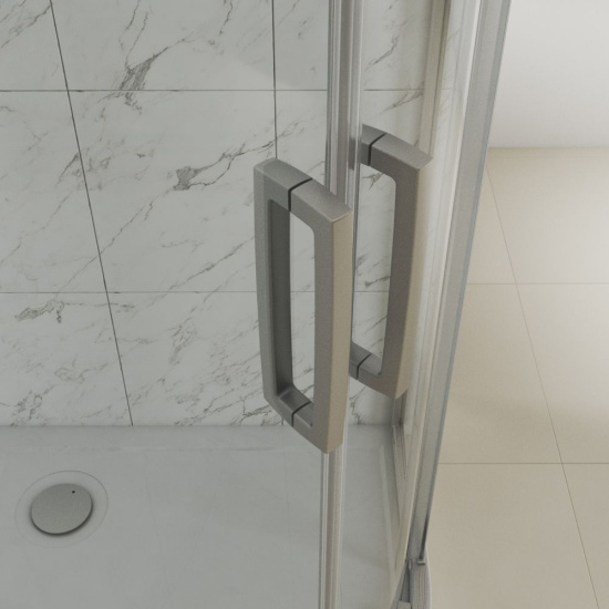 Душевой уголок Stworki Дублин 100x100 см профиль хром матовый, стекло матовое