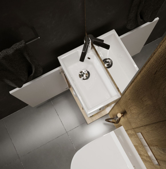 Мебель для ванной 1MarKa Laura 40П подвесная, дуб сонома