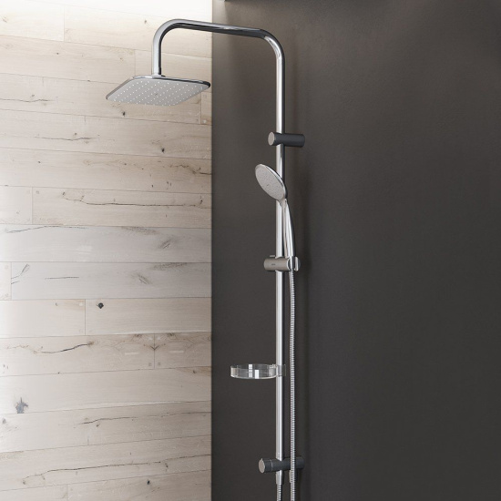 Душевой комплект Damixa Astoria DX551000000 + душевая стойка 974200063 + смеситель Astoria DX550210000