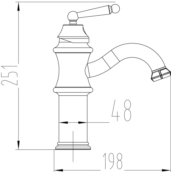 Смеситель для раковины Milacio Yeste MC.508.BBR