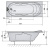 Акриловая ванна Alpen Adriana 160x74 см Акриловая ванна Alpen Adriana 160x74 см