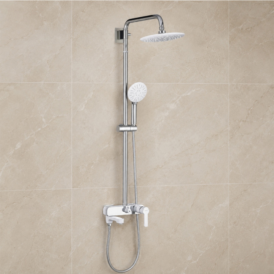 Душевая стойка Gappo G2403-8, хром/белый