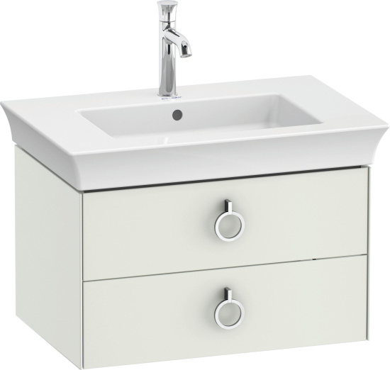 Мебель для ванной Duravit White Tulip 75 2 ящика, с ручкой, шелковисто-матовый