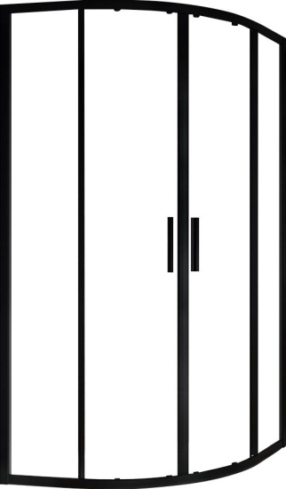 Душевой уголок Ravak BLSCP4-90 профиль черный