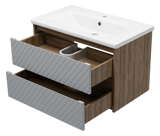 Тумба с раковиной Brevita Chester 80 подвесная