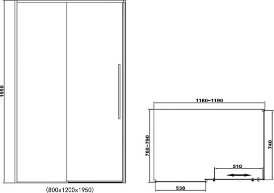 Душевой уголок RGW SV-42 120x80
