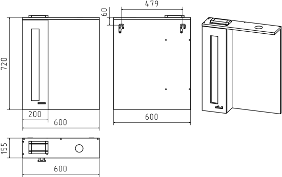 Зеркало Misty Урал 60 L