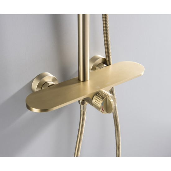 Душевая стойка Bronze de Luxe Icon 80112CG, матовое золото