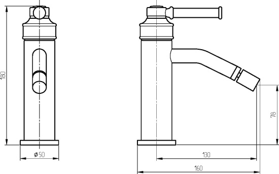 Смеситель для биде Migliore Ermitage Mini 30183 хром