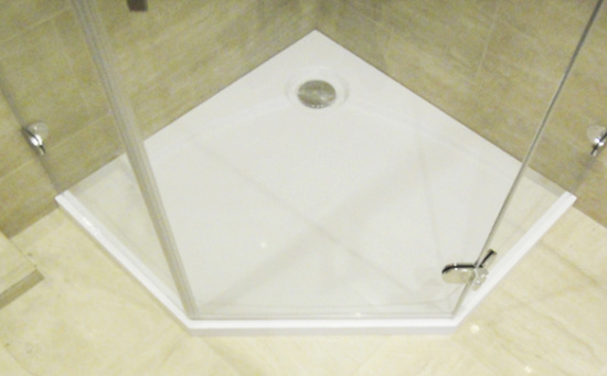 Душевой уголок GuteWetter Lux Festt GK-001 правый 100x100 см стекло бесцветное, фурнитура хром