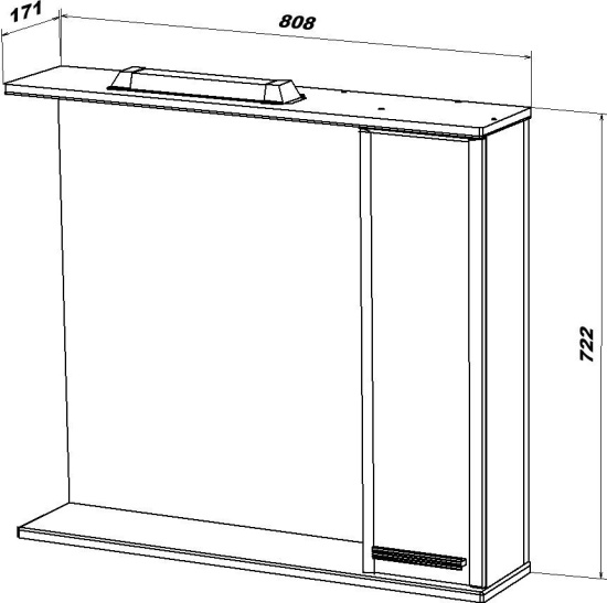 Зеркало SanStar Аура 80 П