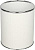 Мусорное ведро Geralis M-PWH-S белое, хром, 7,5 л