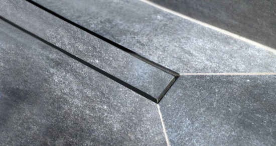 Поддон для душа Pestan Confluo Board 40007821SS 90x90, под плитку со встроенным лотком, решетка хром матовый