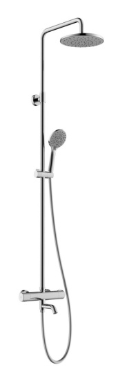 Душевая стойка Esko Steel STT1000 c термостатом