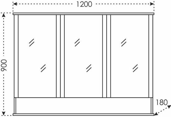 Мебель для ванной СанТа Верона 120 напольная