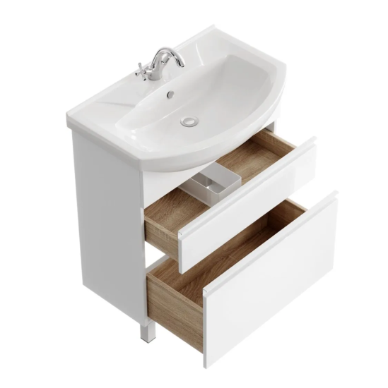 Тумба с раковиной Aqwella Rodos 75 напольная