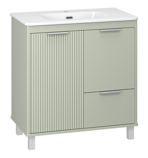 Тумба с раковиной Brevita Risacca Pistachio 80