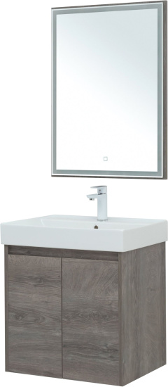 Мебель для ванной Aquanet Nova Lite 60 дуб рошелье, с дверками