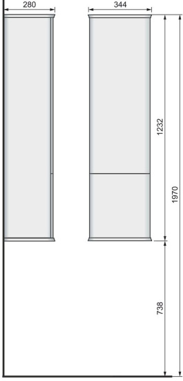Пенал Jorno Pastel 125 французский серый