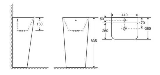 Напольная раковина Cerutti SPA Sandra G302