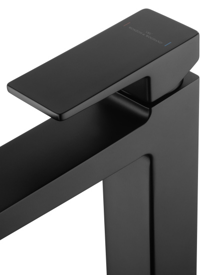 Смеситель для раковины Wonzon & Woghand Cube 2.0 WW-88019068-MB высокий