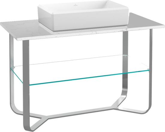 Консоль Villeroy & Boch Antheus 120 сarrara, мраморная столешница