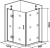 Душевой уголок Good Door Saturn WTW+SP левый 120х90х185 см