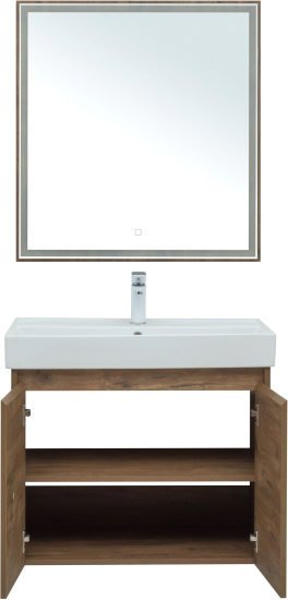 Мебель для ванной Aquanet Nova Lite 75 дуб рустикальный, с дверками