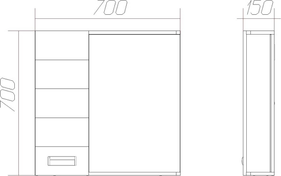 Мебель для ванной Vigo Diana 70