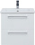 Тумба под раковину Dreja Gio 60 белый глянец, подвесная, 2 ящика