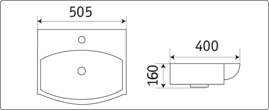 Раковина CeramaLux 78014C