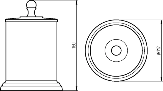 Контейнер Migliore Mirella 17229 хром