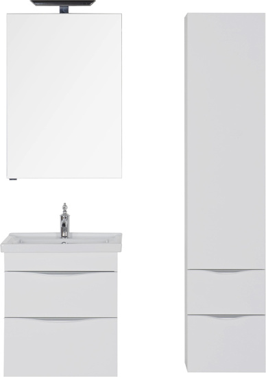 Пенал Aquanet Эвора белый