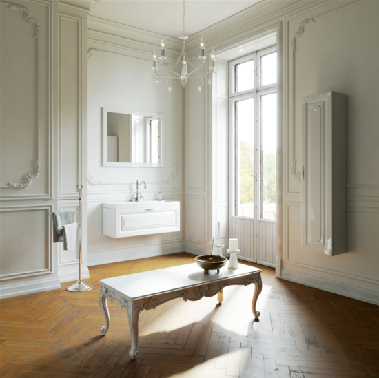 Тумба с раковиной Aqwella 5 stars Empire 100 белая