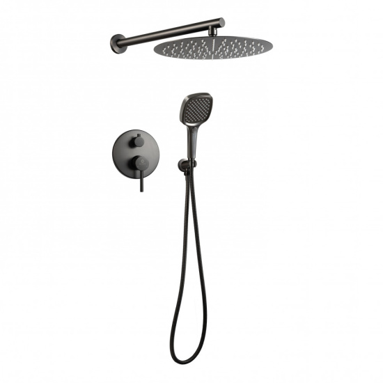 Душевая система Filarete Roun FL1028BG, графит