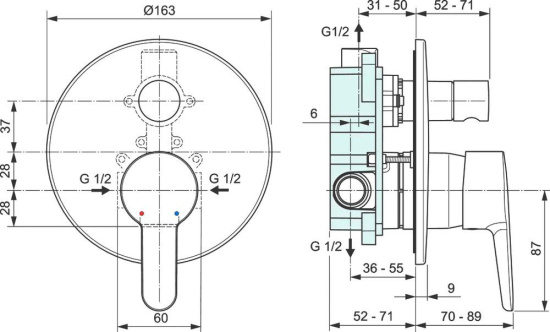 Душевой комплект Ideal Standard Ceraplan S1002AA