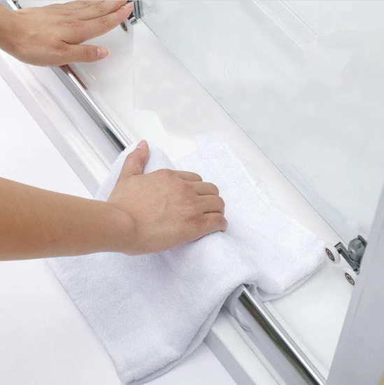 Душевая дверь в нишу Veconi Vianno VN-55 Pear 100 см, профиль хром, стекло рифленое