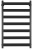 Полотенцесушитель водяной Secado Комано 2 100/60, черный матовый