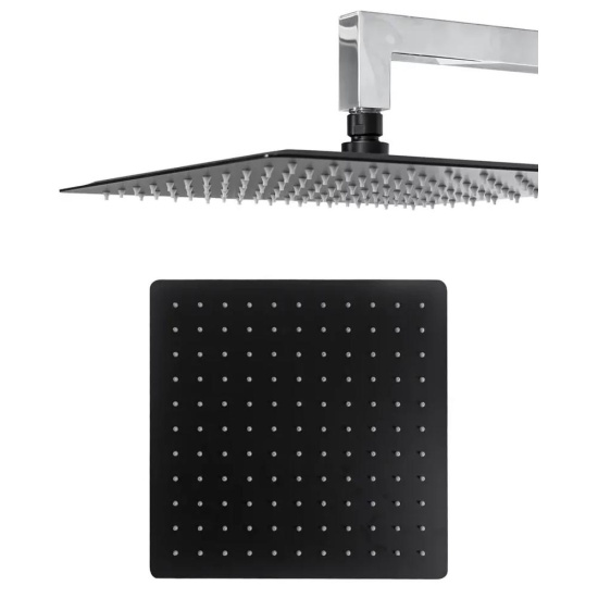 Душевая система Hansberge H6077BC, черный/хром