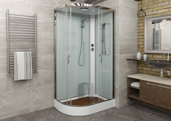 Душевая кабина DTO A102 R LED с гидромассажем