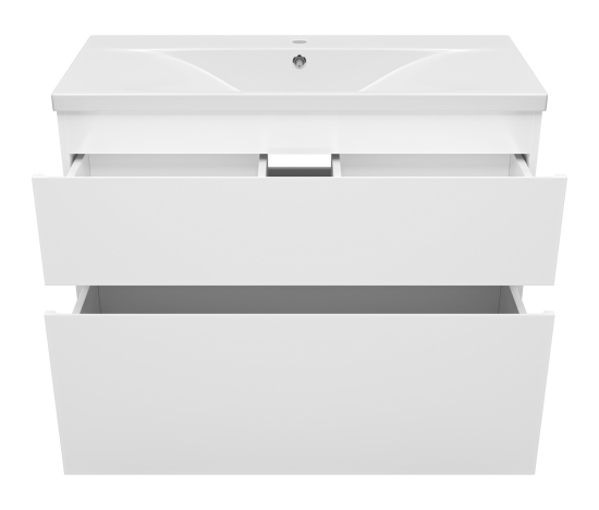 Тумба с раковиной Misty Лаки 100 белая