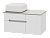 Тумба под раковиной Misty Роял 80 белая подвесная, со столешницей