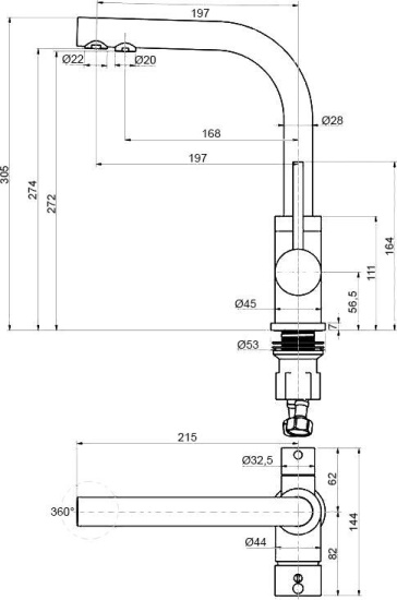 Смеситель для кухни Paulmark Essen Es213011-431 белый матовый