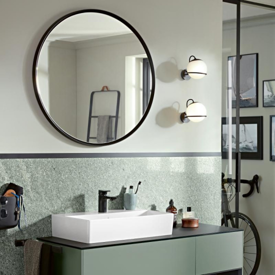 Зеркало Villeroy & Boch Antheus B30500PW 85 black ash, круглое