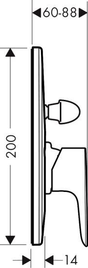 Смеситель для ванны Hansgrohe Talis E 71746000 хром
