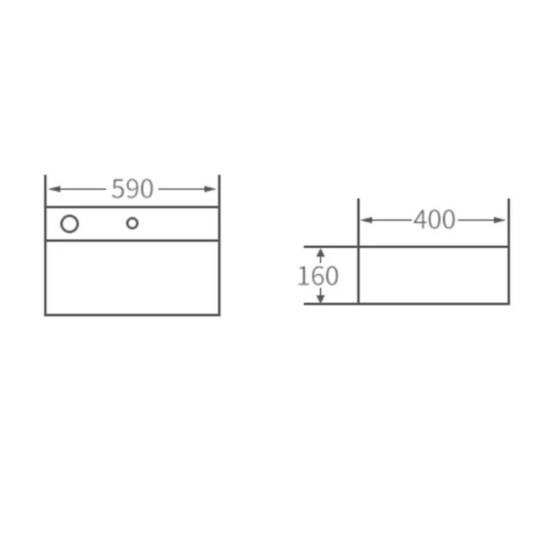 Накладная раковина CeramaLux 6253L